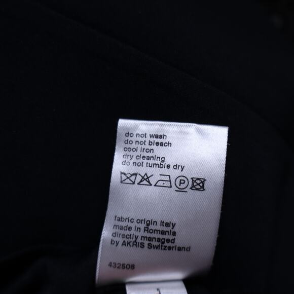 AKRIS PUNTO Embroidered Tulle Sleeve Shift Dress Black Knee Length Women's 12 - Picture 11 of 11